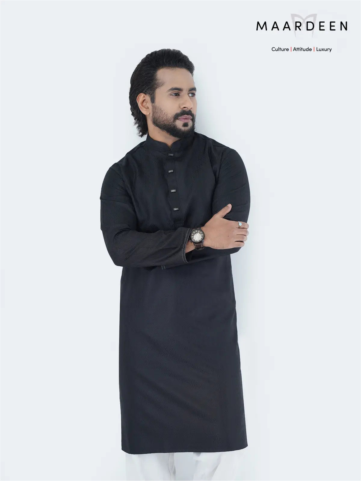 Luxury Jacquard Fabrics Black