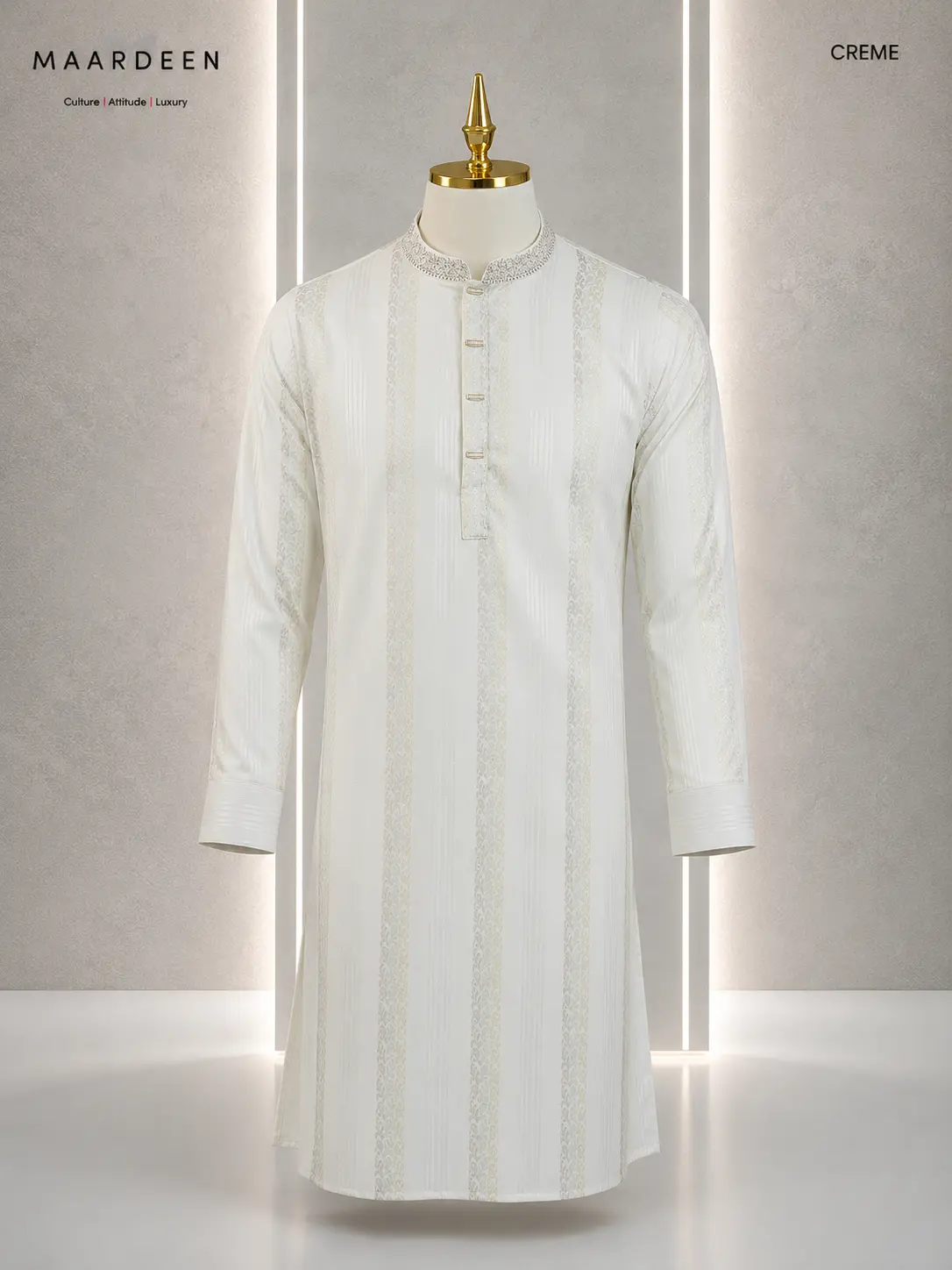 Luxury Coat Embroidery 7 Cream