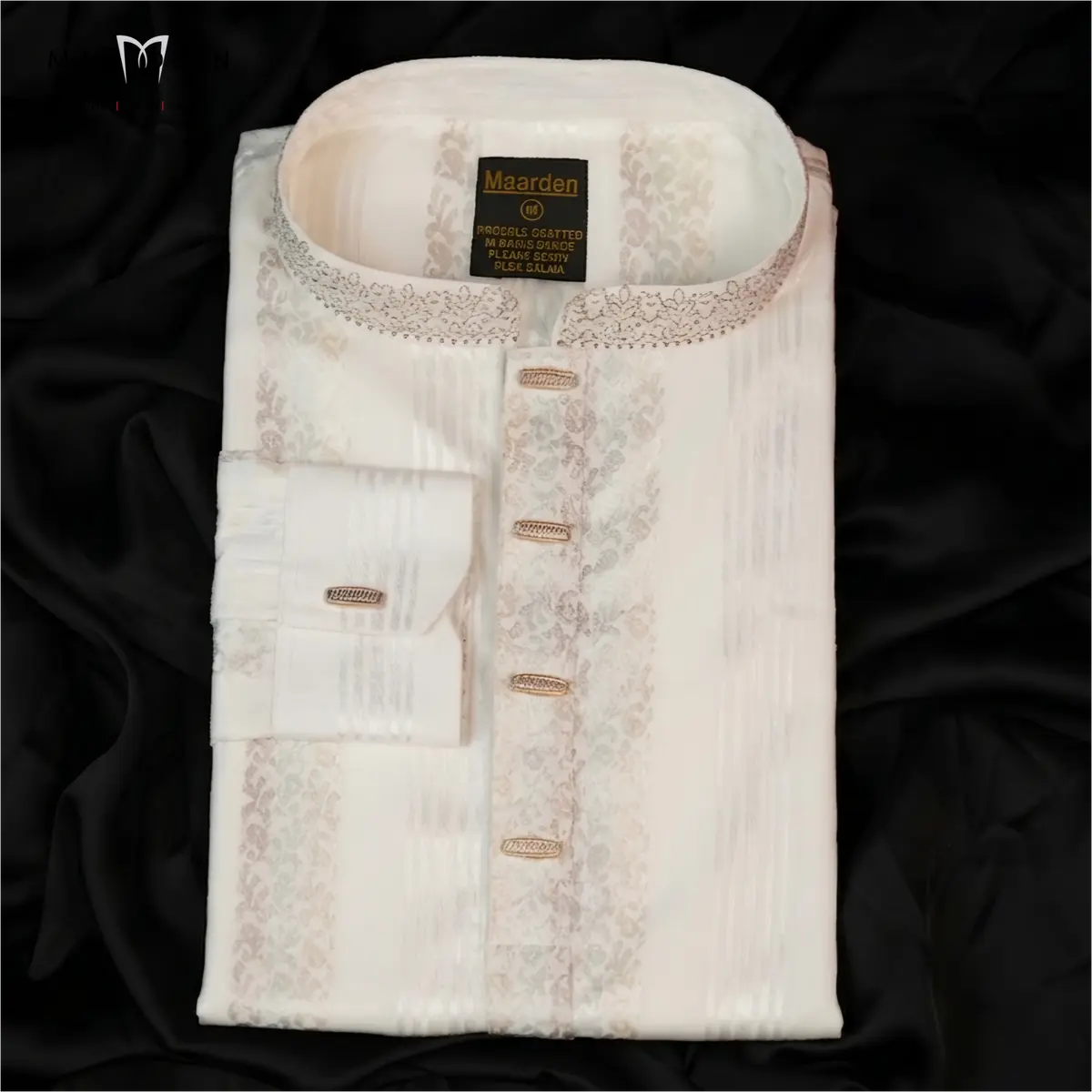 Luxury Coat Embroidery 7 Cream