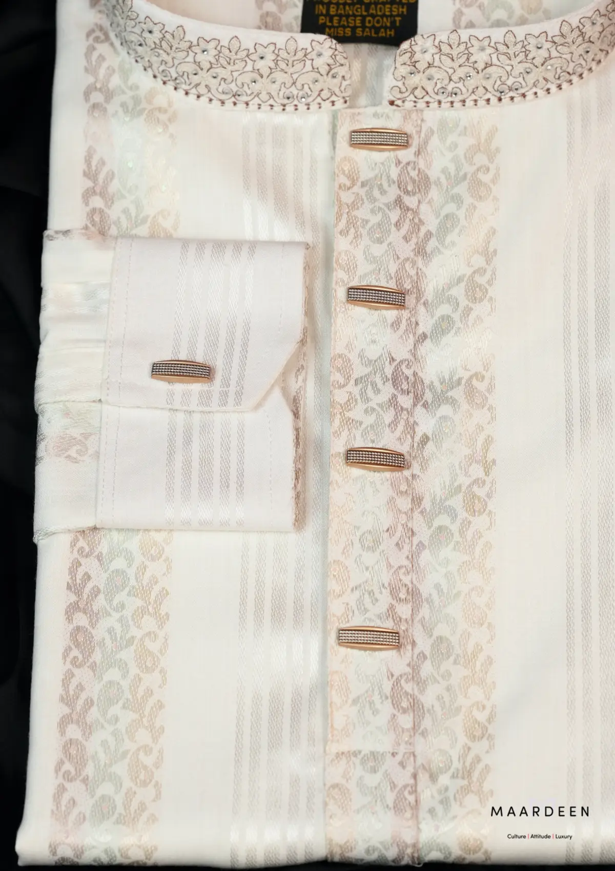 Luxury Coat Embroidery 7 Cream