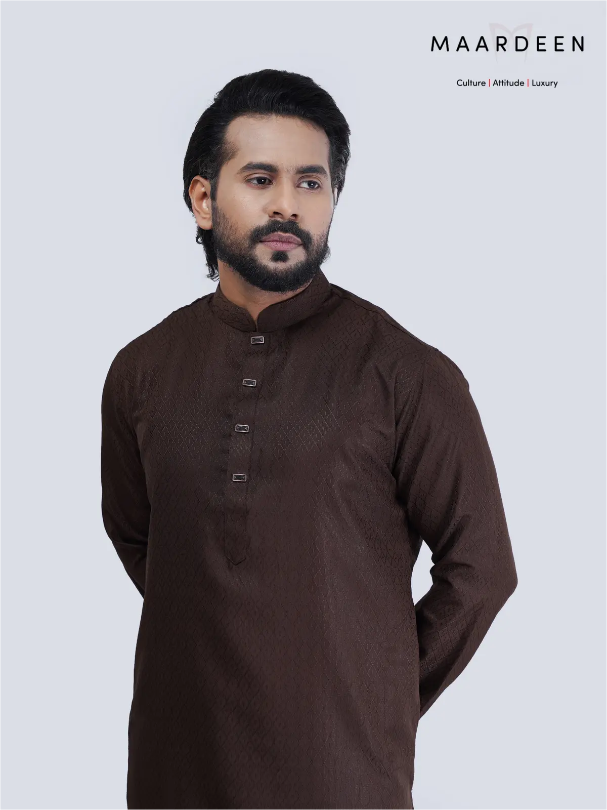 Luxury Jacquard Fabrics Coffee