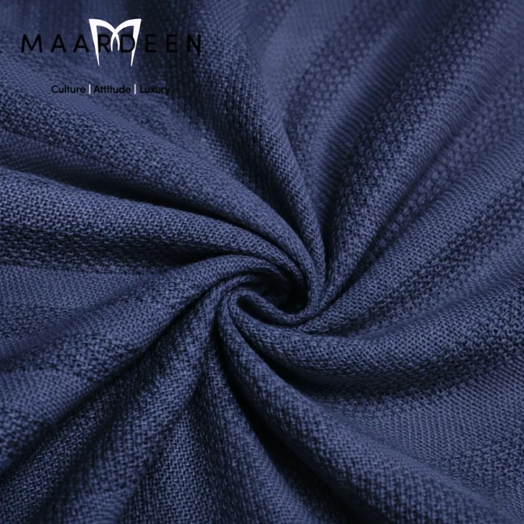 Luxury Fancy Cotton Navy Blue